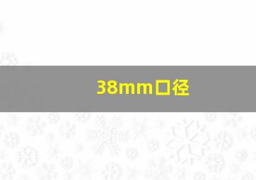 38mm口径