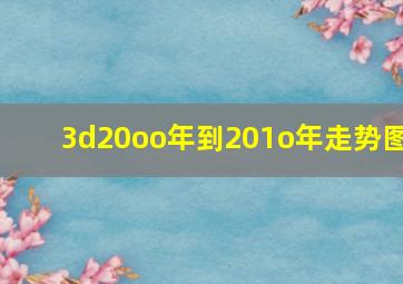 3d20oo年到201o年走势图