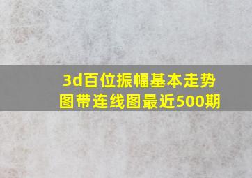 3d百位振幅基本走势图带连线图最近500期