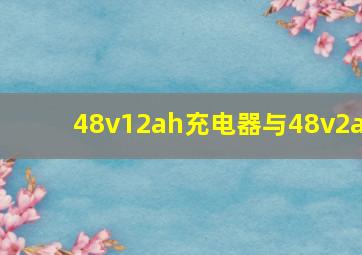 48v12ah充电器与48v2a