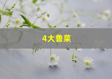 4大鲁菜