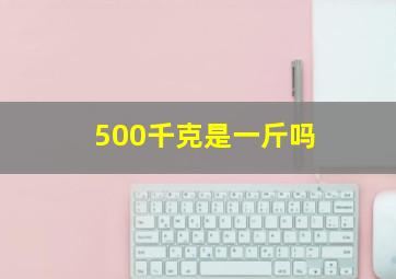 500千克是一斤吗