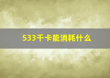 533千卡能消耗什么