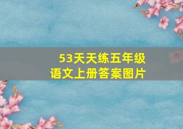 53天天练五年级语文上册答案图片