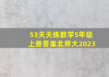 53天天练数学5年级上册答案北师大2023