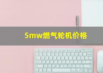 5mw燃气轮机价格