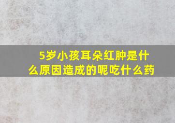 5岁小孩耳朵红肿是什么原因造成的呢吃什么药