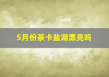 5月份茶卡盐湖漂亮吗