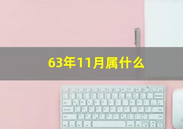 63年11月属什么