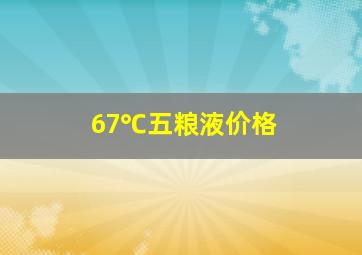 67℃五粮液价格