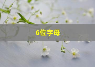 6位字母