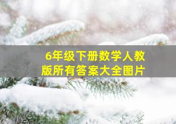 6年级下册数学人教版所有答案大全图片