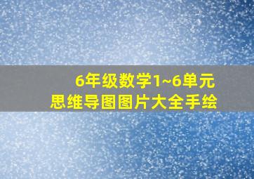 6年级数学1~6单元思维导图图片大全手绘