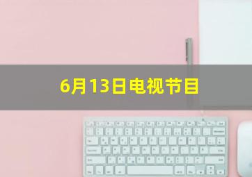 6月13日电视节目