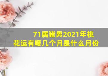 71属猪男2021年桃花运有哪几个月是什么月份