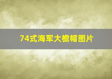 74式海军大檐帽图片