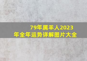 79年属羊人2023年全年运势详解图片大全