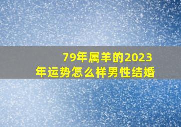 79年属羊的2023年运势怎么样男性结婚