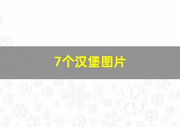 7个汉堡图片