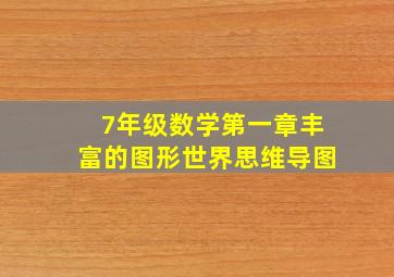 7年级数学第一章丰富的图形世界思维导图