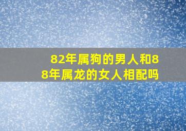 82年属狗的男人和88年属龙的女人相配吗