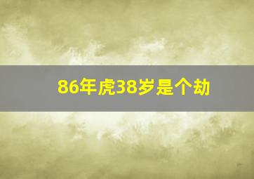 86年虎38岁是个劫