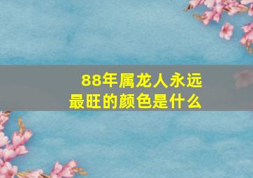 88年属龙人永远最旺的颜色是什么