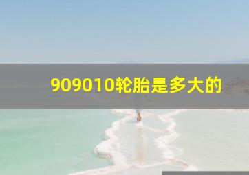 909010轮胎是多大的