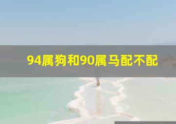 94属狗和90属马配不配