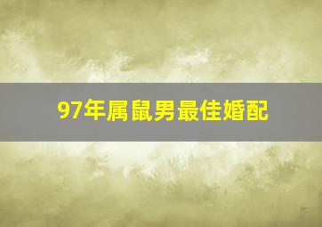 97年属鼠男最佳婚配