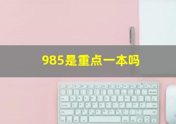 985是重点一本吗