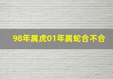 98年属虎01年属蛇合不合