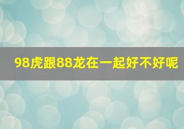 98虎跟88龙在一起好不好呢