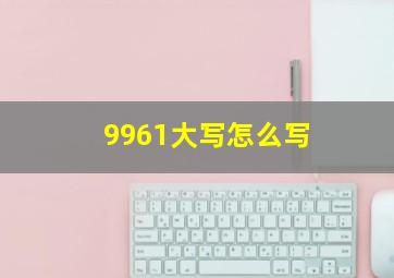 9961大写怎么写