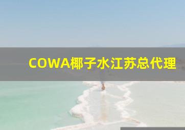 COWA椰子水江苏总代理