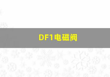 DF1电磁阀