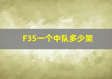 F35一个中队多少架