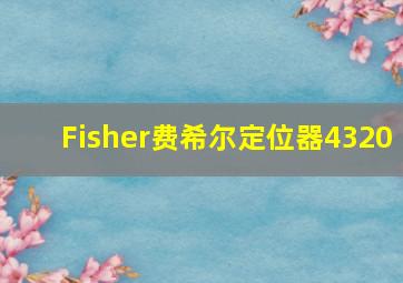 Fisher费希尔定位器4320