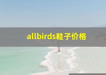 allbirds鞋子价格