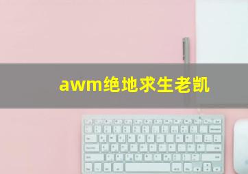 awm绝地求生老凯