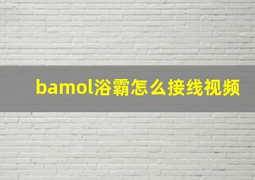 bamol浴霸怎么接线视频