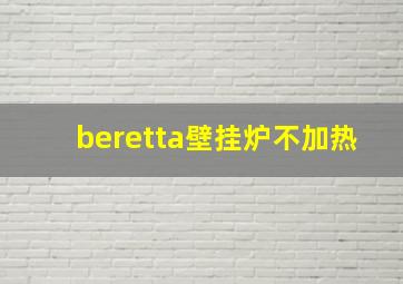 beretta壁挂炉不加热