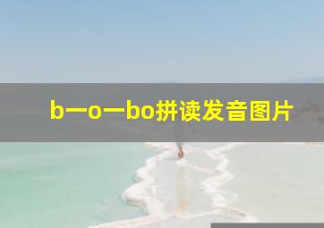 b一o一bo拼读发音图片