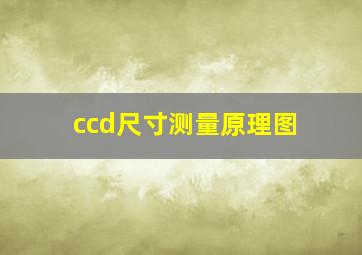 ccd尺寸测量原理图