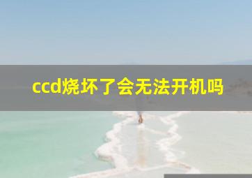 ccd烧坏了会无法开机吗