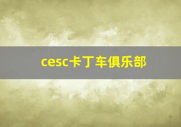 cesc卡丁车俱乐部