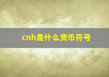 cnh是什么货币符号