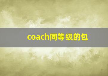 coach同等级的包