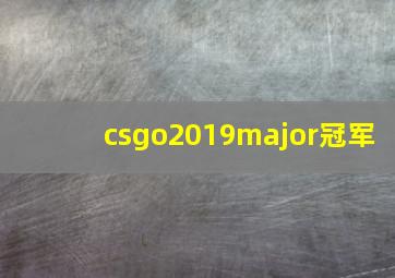 csgo2019major冠军