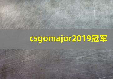 csgomajor2019冠军